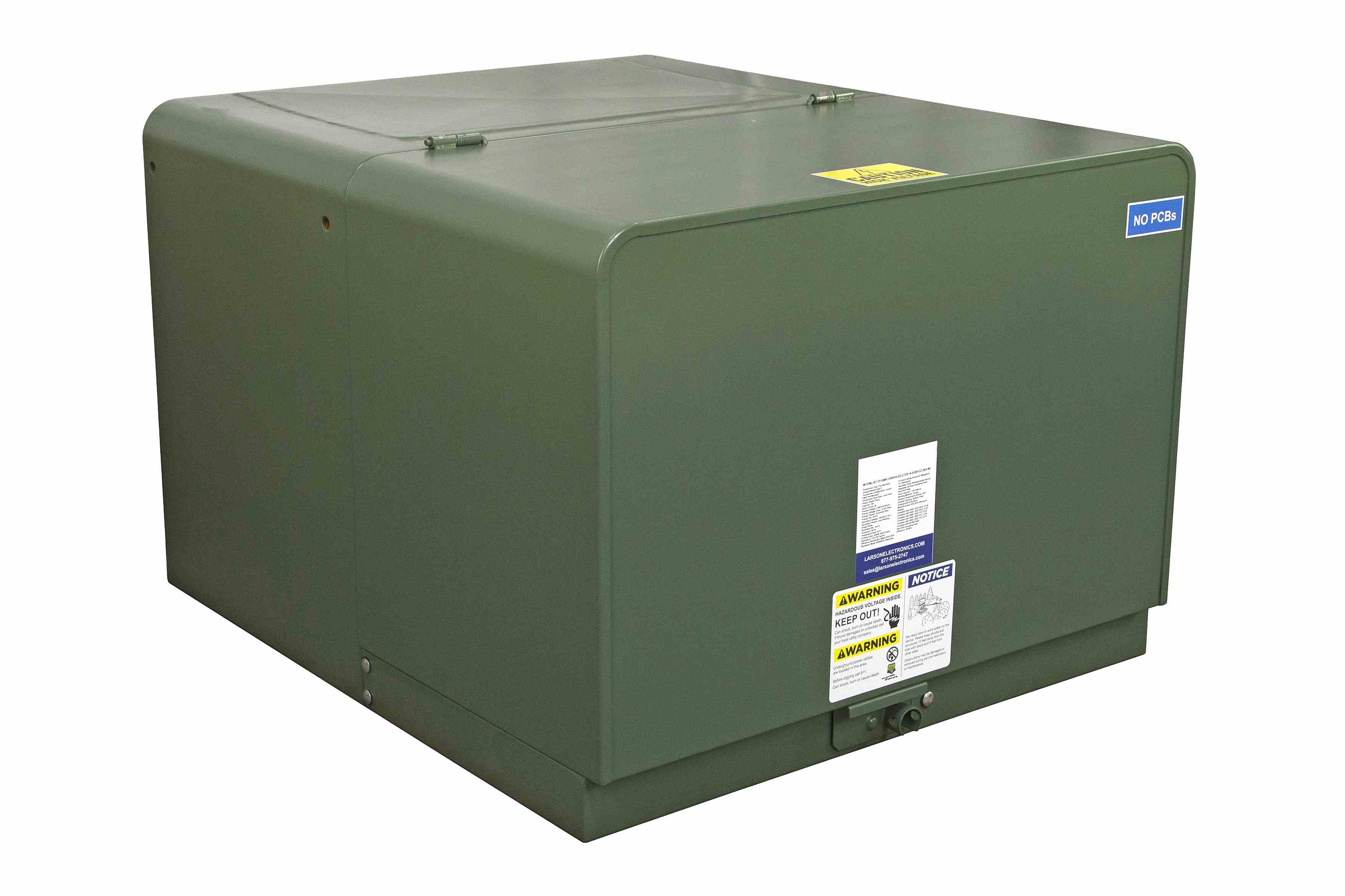Representative 15kVA pad-mount transformer
