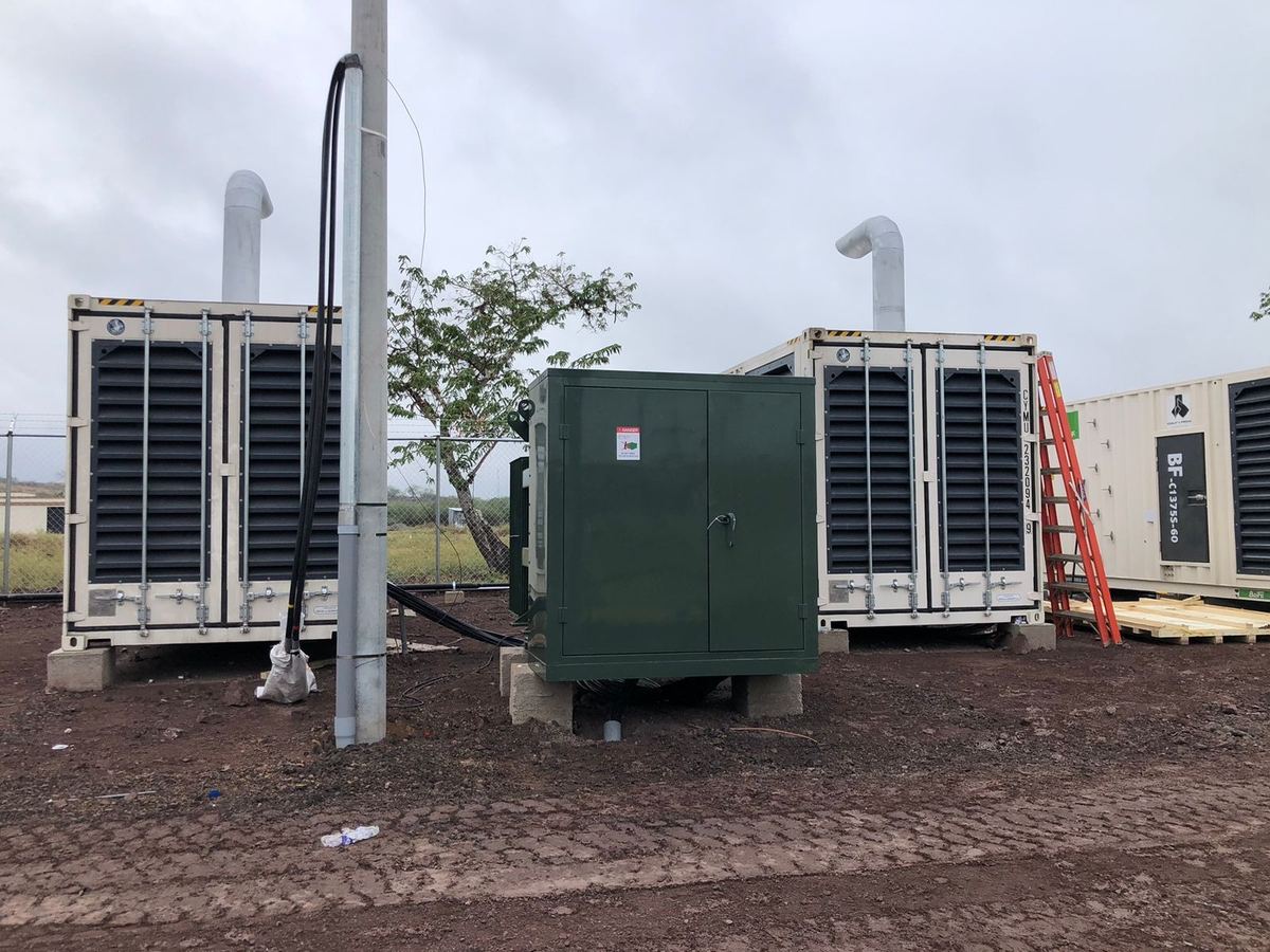 15 kV class pad-mounted transformer, field installation